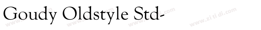 Goudy Oldstyle Std字体转换